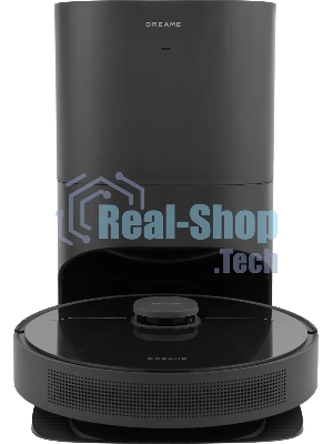 Робот-пылесос Dreame RLS6AD D10S Plus черный, 5200 мА·ч Li-Ion, уборка сухая/влажная, пылесборник контейнер 0.4 л