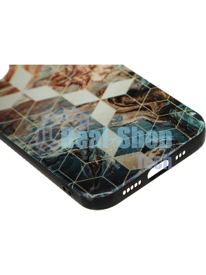 Чехол (клип-кейс) Gresso Meridian, для iPhone 13, золотистый/синий gr17aaae8888