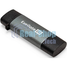 Кард-ридер ExeGate CR-201CA/серый/SDXC/SDHC/SD/microSDXC/microSDHC/microSD/USB Type-A/Type-C/алюминий
