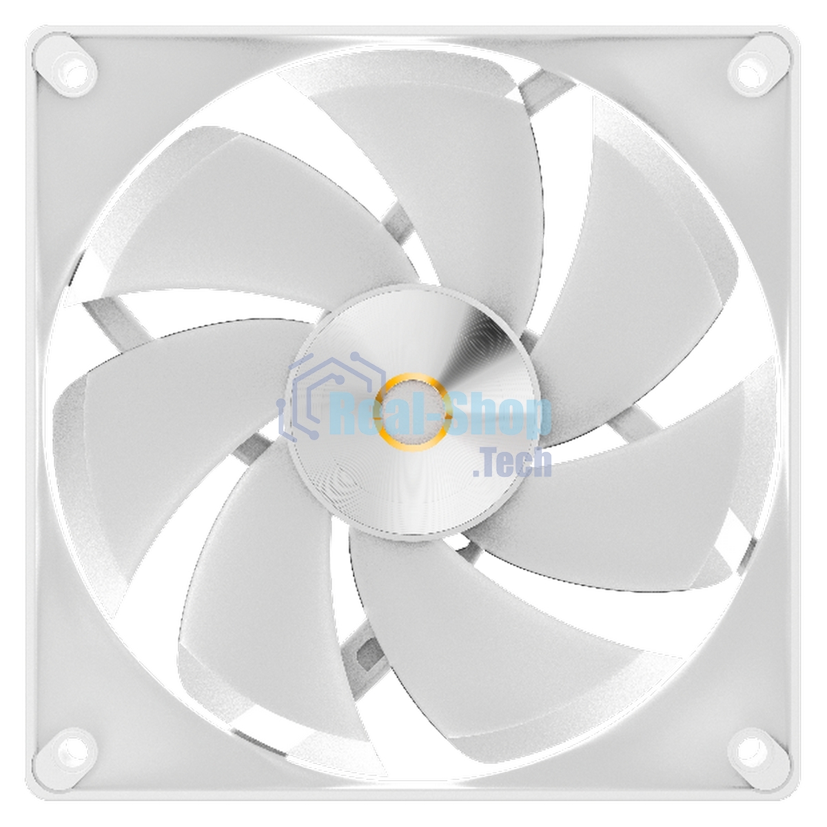 Вентилятор для корпуса Ocypus Delta F12 WH 3 IN 1, 120x120x25мм, 4-PIN PWM, 500-2000 RPM, 29 DBA MAX, HYDRO BEARING