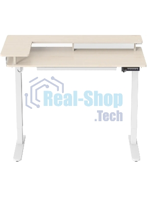 Стол для компьютера Cactus CS-EDL-DWT столешница ДСП светлый дуб каркас белый 120x71x60см