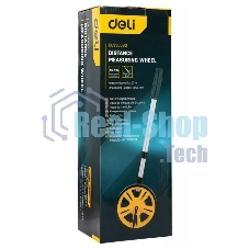 Измерительное колесо с механическим счетчиком Deli DL330060 150мм Точность:± 0,5%, значение деления:0,1 мм, Двухступенчатая алюминиевая масштабируемая рукоятка