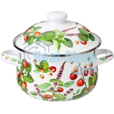 Кастрюля эмалированная AGNESS 934-561 ФРУКТОВАЯ КОРЗИНА 2.0 л