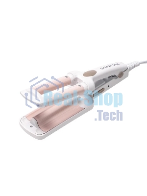 Щипцы для завивки волос Galaxy Line GL4667 белый/бежевый, 10 мм, 180 °C, 1 режим