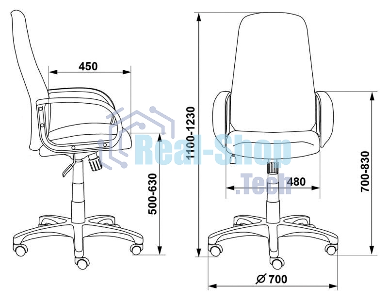 Кресло руководителя Бюрократ CH-808AXSN/#B черный 3C11