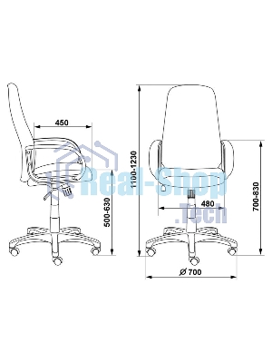 Кресло Бюрократ CH-808AXSN/#B 3C11 черный, ткань