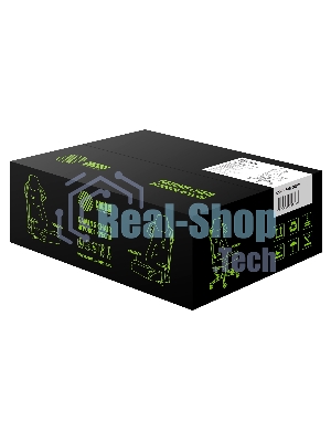 Кресло Cactus CS-CHR-090BLW черный, экокожа