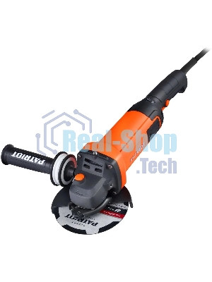 Угловая шлифовальная машина (УШМ) AG 128E диск 125мм двуручная пылезащищенная PATRIOT 110301129