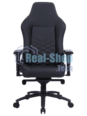 Кресло Cactus CS-CHR-0112BL черный, экокожа, подголовник