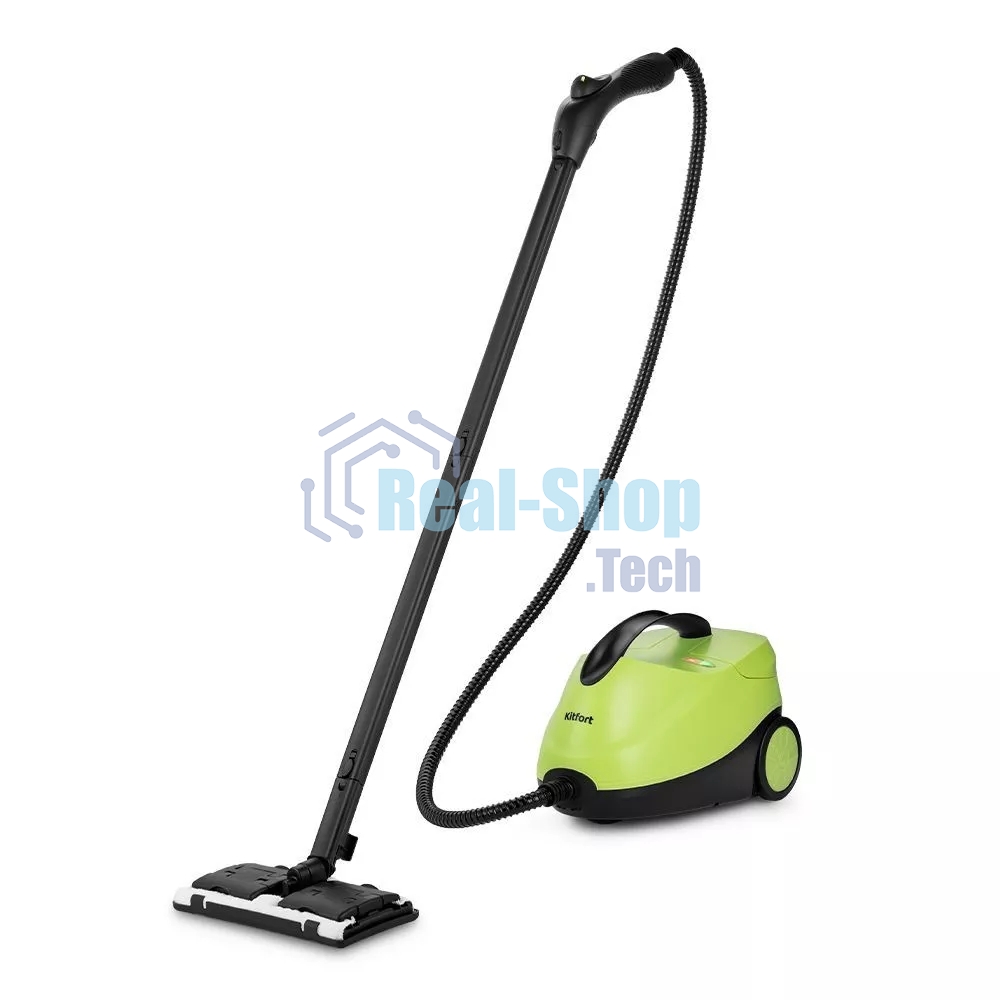 Пароочиститель напольный Kitfort КТ-9186 2000Вт салатовый/черный