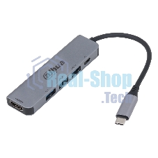 USB-концентратор Dahua TC35, USB Type-C, HDMI + USB 3.0 + PD Docking Station, USB