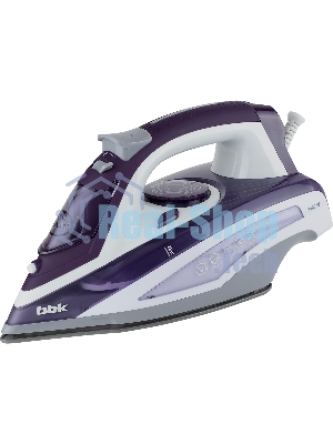 Утюг BBK ISE-2404 фиолетовый, 2400 Вт, 40 г/мин, 140 г/мин, 440 мл