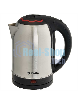 Чайник электрический Delta DL-1330 нерж с красным