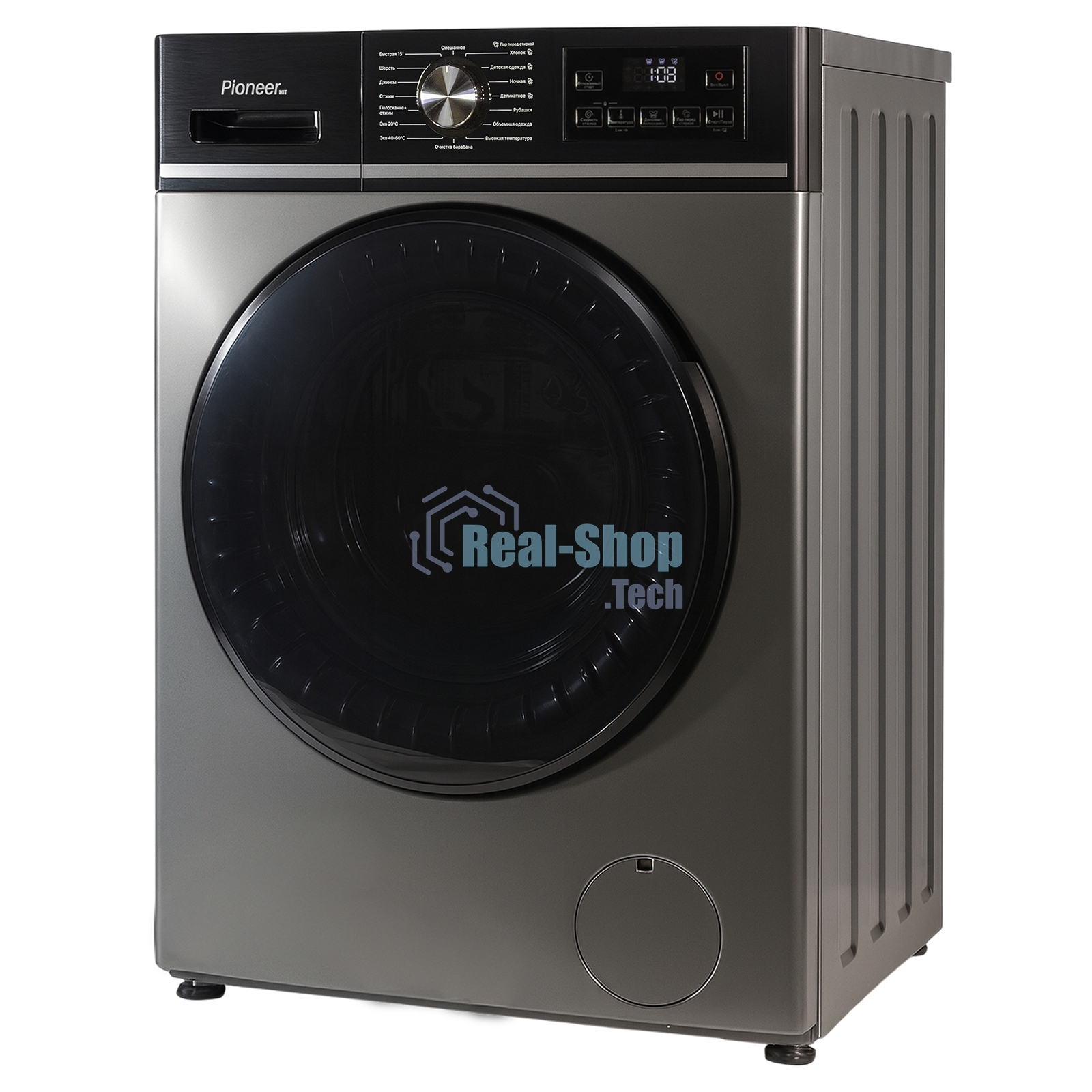 Стиральная машина Pioneer WM-127002DG темно-серый, загрузка фронтальная 7 кг, 1200 об/мин