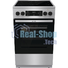Плита электрическая Gorenje GEC5C40XC нержавеющая сталь, конфорок 4 шт, духовка 70 л, 50 см x 85 см x 59.4 см
