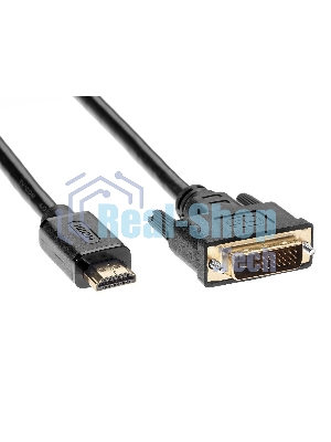 Кабель HDMI-DVI 3M LCG135E-3M TV-COM