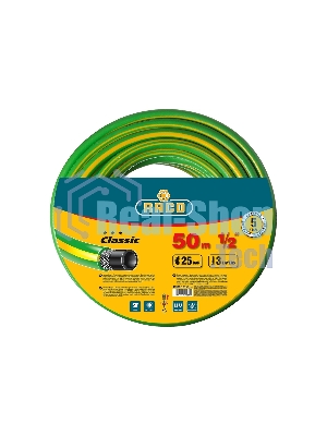 Шланг RACO CLASSIC 40306-1/2-50_z01 поливочный, 25атм., армированный, 3-х слойный, 1/2