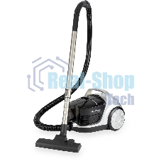 Пылесос Hyundai HYV-C2650 черный/серебристый, 380/2200 Вт, уборка сухая, пылесборник контейнер 3.5 л