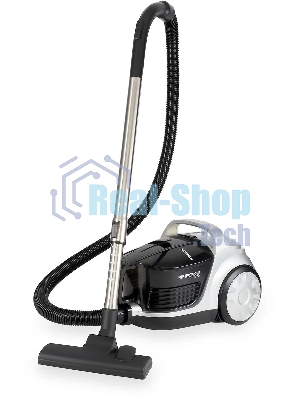 Пылесос Hyundai HYV-C2650 черный/серебристый, 380/2200 Вт, уборка сухая, пылесборник контейнер 3.5 л