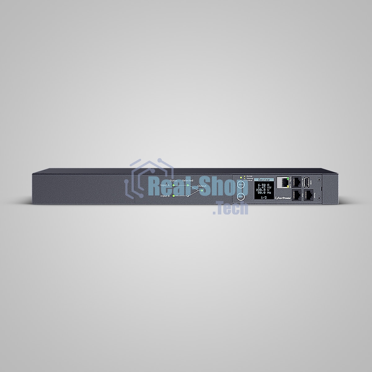 Блок распределения питания ATS CyberPower 1U type, 16Amp, plug IEC 320 C20, (8) IEC 320 C13 (2) IEC 320 C19