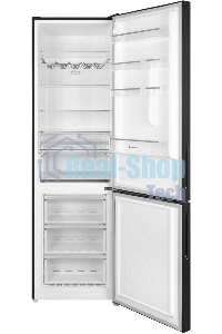 Холодильник Maunfeld MFF200NFBE черный, двухкамерный 271/106л морозилка снизу, Total NoFrost