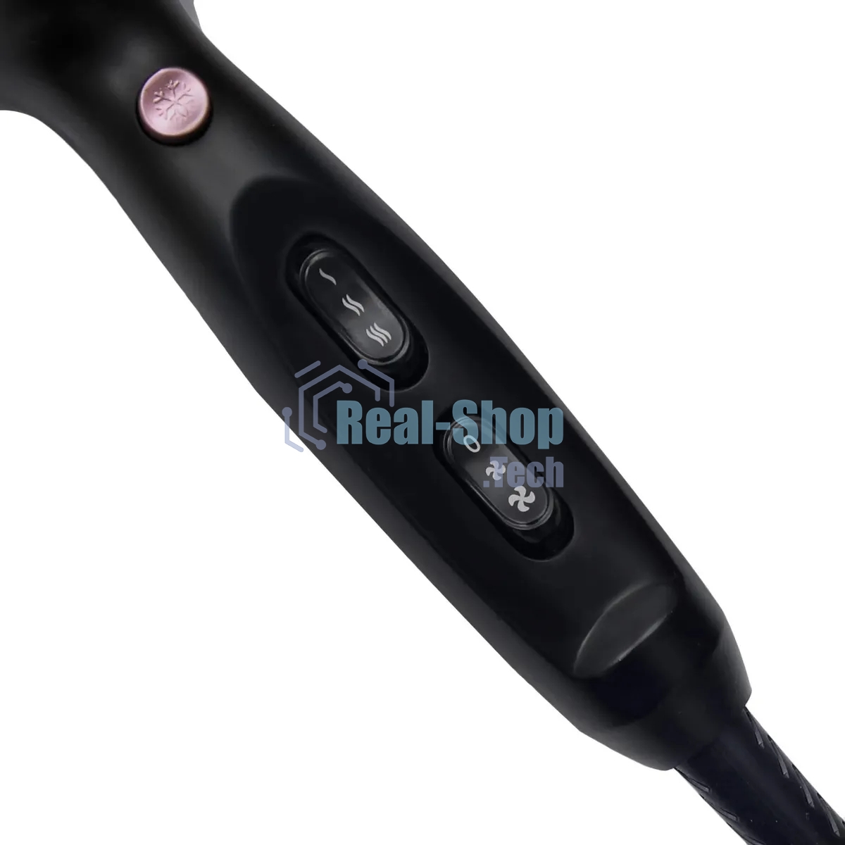 Фен Hyundai H-HDI0750 черный, 2200 Вт, ионизация