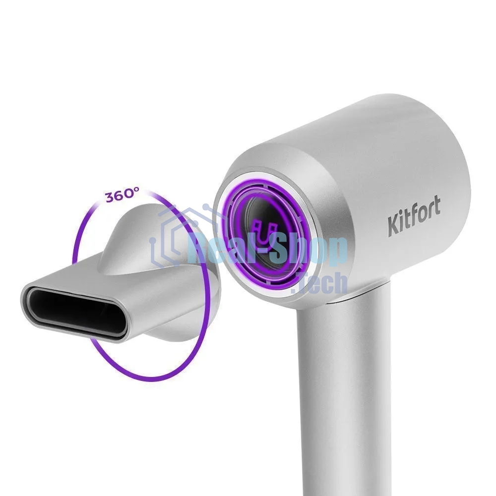 Фен Kitfort КТ-3292 1600Вт серебристый