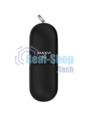 Флешка USB Maxvi SF black (FD8GbUSB20C10SF), 8Gb, USB 2.0, R/W 15/5, черный