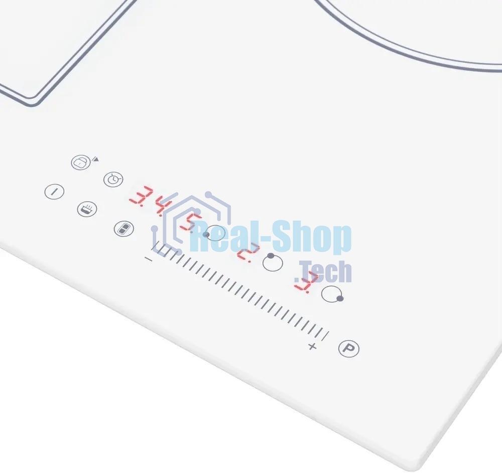 Индукционная варочная панель Maunfeld CVI453SBWH Inverter, конфорок: 3 шт., стеклокерамика, независимая, белый