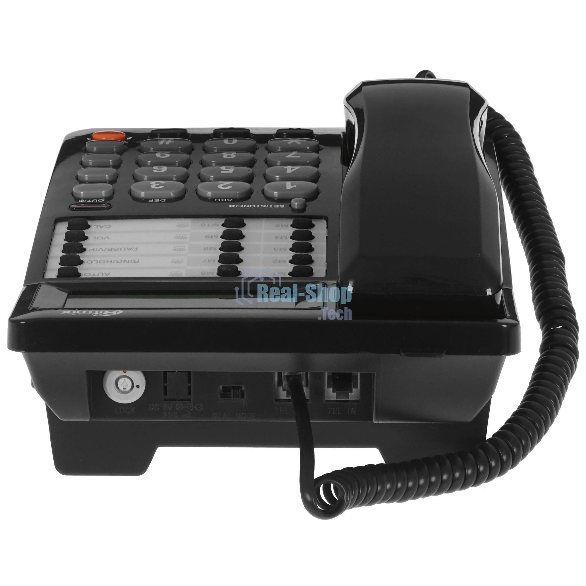 Телефон проводной Ritmix RT-495 черный