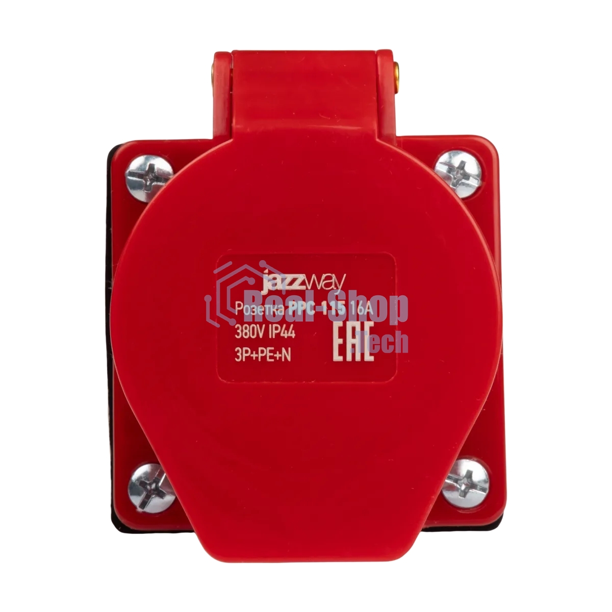 Розетка стационарная для наружной установки PPC 115 3Р+РЕ+N 16А 380В IP44 Jazzway