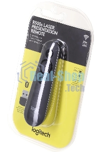 Презентер Logitech R500s Graphite черный, Bluetooth + 2.4 GHz, USB-ресивер, 3 программируемых кнопки, лазерная указка