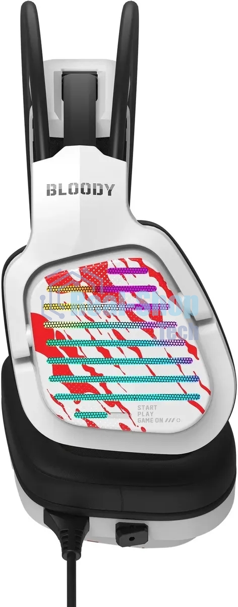 Гарнитура Bloody G565 белый, проводная, USB, подсветка