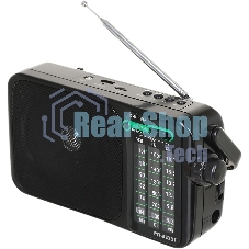 Радиоприемник портативный Сигнал РП-233BT черный USB microSD
