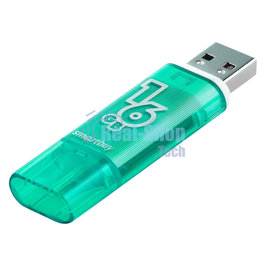 Флешка USB R/W 2.0 Smartbuy 16 Gb,Glossy series зеленый Snake Edition (SB16 GbGSGSN)
