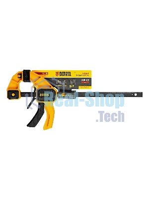 Струбцина Denzel F-образная, быстрозажимная, 300 х 80 мм, усиленный нейлоновый корпус