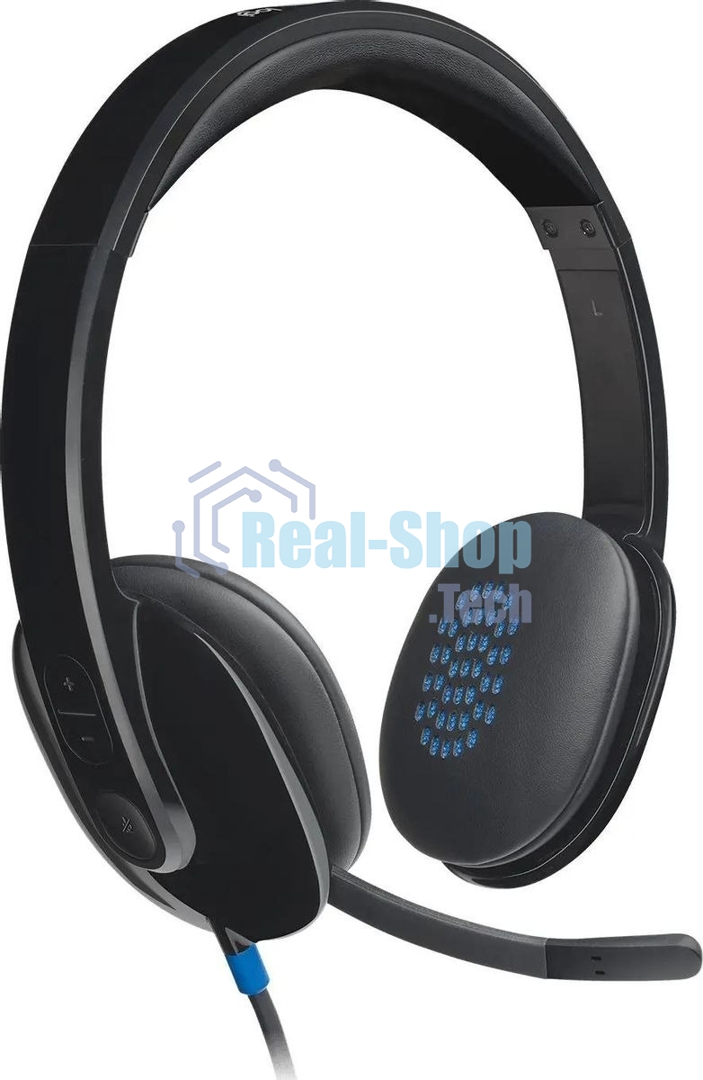 Гарнитура Logitech USB Headset H540 чёрный, проводная, USB