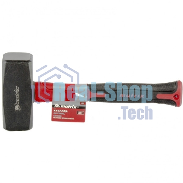 Кувалда Matrix ''optimal'' 2000 г, фибергласовая обрезиненная рукоятка