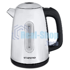 Чайник электрический Starwind SKS3210 1.7л. 2200Вт серебристый (корпус: металл)
