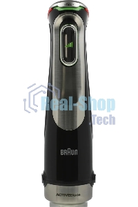Блендер погружной Braun MQ9135XI черный/серебристый