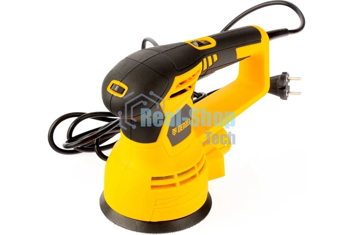 Эксцентриковая шлифовальная машина Denzel OS-125, 450 Вт, 6000-12000 об/мин