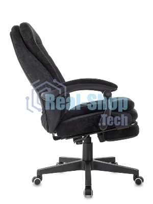 Кресло Бюрократ T-9950MSG-F/BLACK-PU черный, экокожа