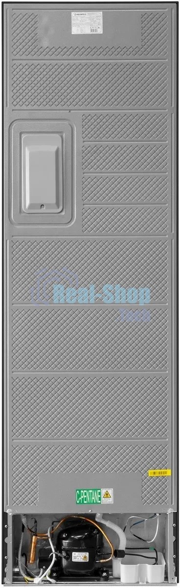 Холодильник Maunfeld MFF200NFBE черный, двухкамерный 271/106л морозилка снизу, Total NoFrost