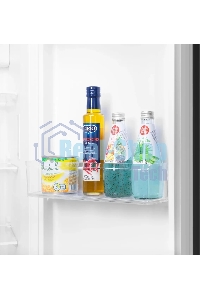 Холодильник Maunfeld MFF177NFBE черный, двухкамерный 263/170л морозилка сбоку, No Frost, Side by Side