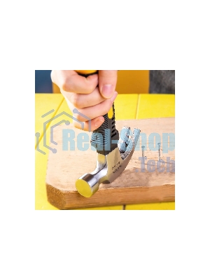 Молоток-гвоздодер укороченный Deli DL441008 250 гр, 160 мм, фиберглассовая рукоять