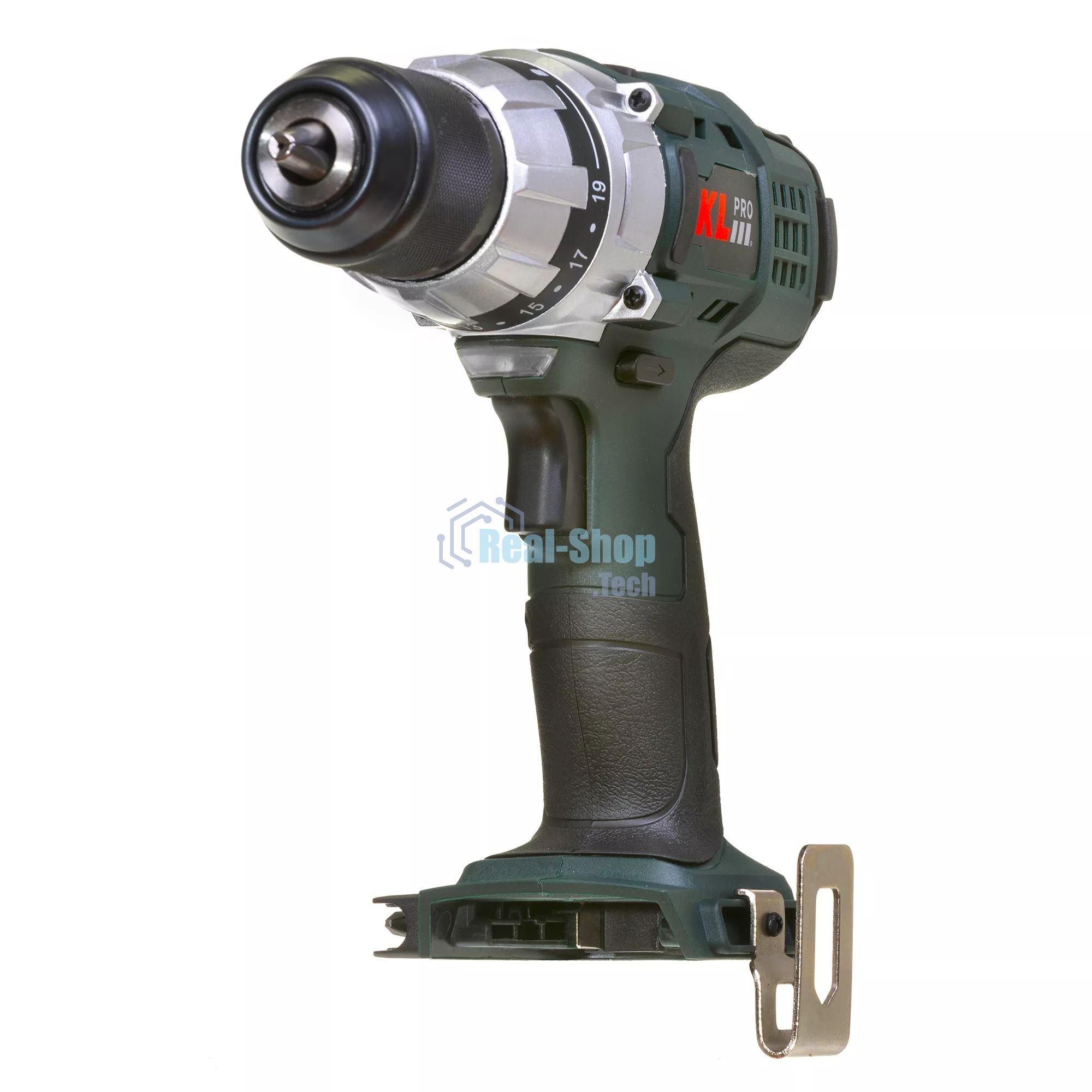 Профессиональный шуруповерт аккумуляторный Klpro KLNM18-00 (18В, без ЗУ и АКБ, 40Нм, 2 скорости, 20-ступений к/м, подсветка,в кейсе)