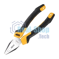 Комбинированные плоскогубцы Deli DL2007Z 180мм, мталь CrV, прорезиненная двухкомпонентная ручка