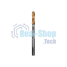 Сверло спиральное по металлу Denzel 7,5 x 109мм, Р6М5, Golden Tip