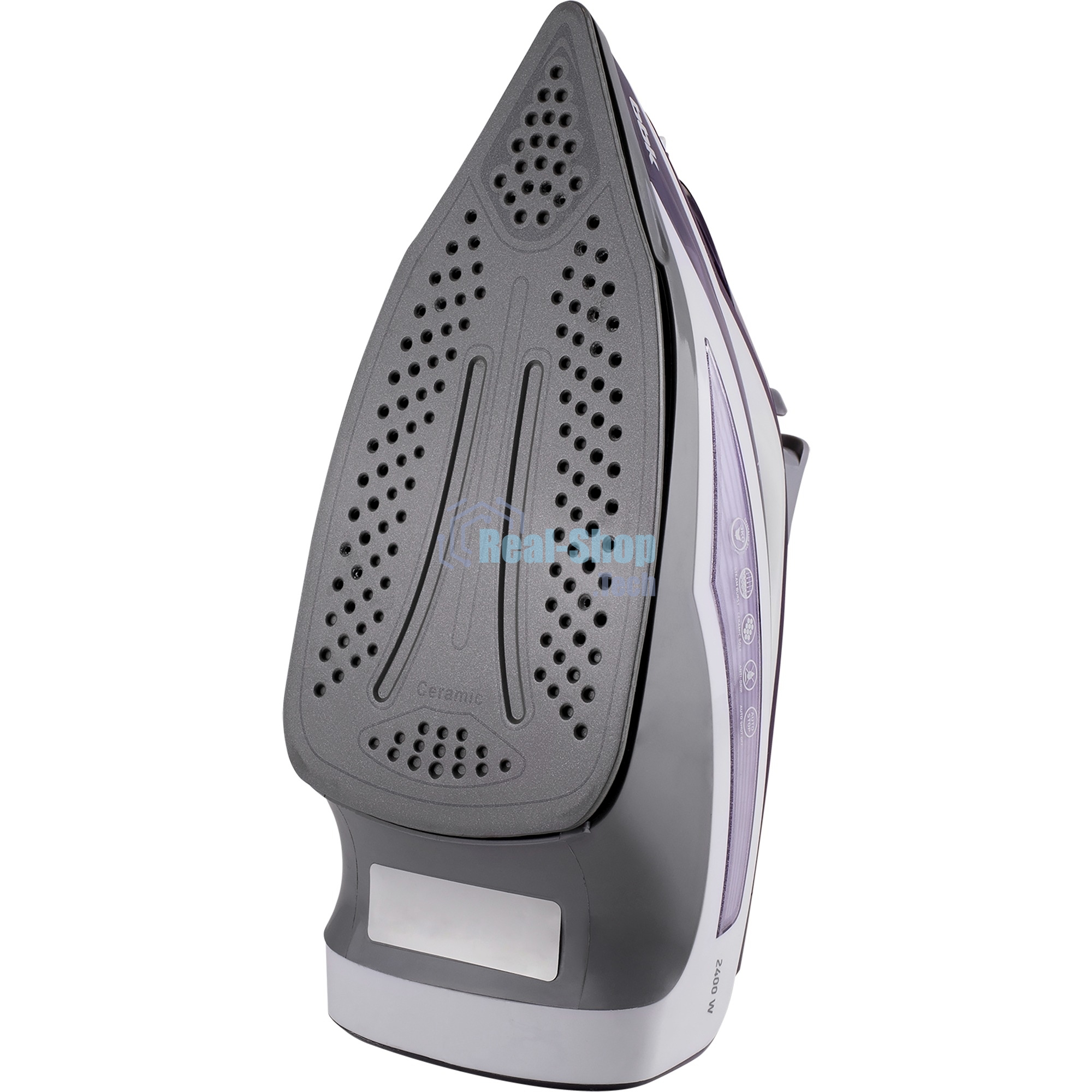 Утюг BBK ISE-2404 фиолетовый, 2400 Вт, 40 г/мин, 140 г/мин, 440 мл