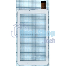 Сенсорное стекло (тачскрин) teXet TM-7049 TM-7059, белое